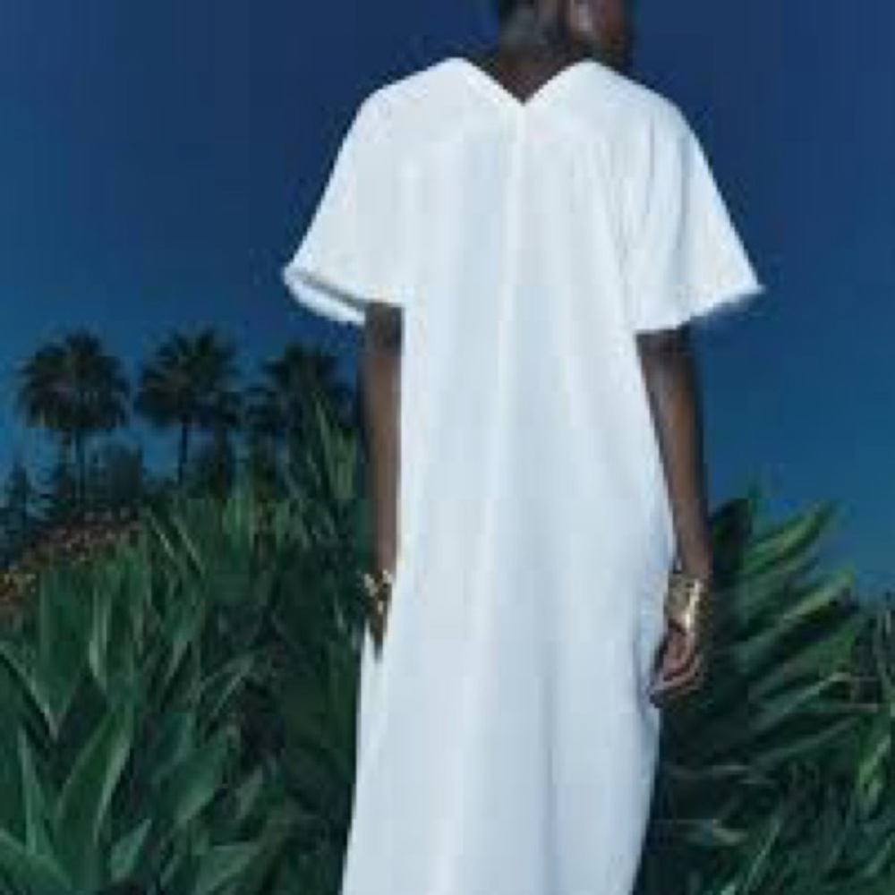 ZARA NWT LINEN BLEND TUNIC DRESS ZW COLLECTION - Picture 5 of 10